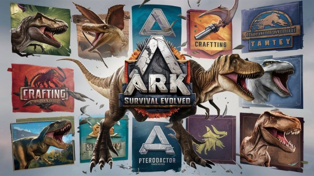 Exploring Ark: Survival Evolved (2017) Game Icons Banners