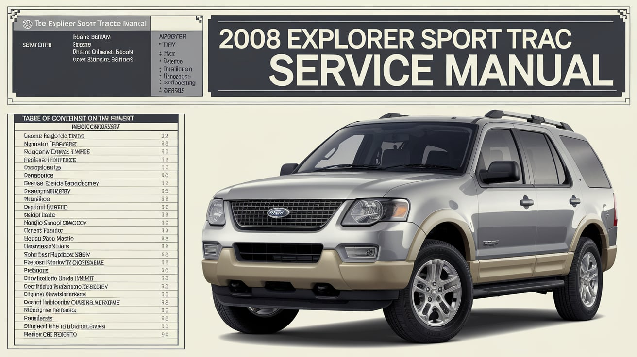 2008 Explorer Sport Trac Service Manual PDF Free Download